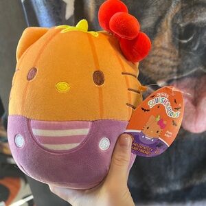 7” Squishmallows Halloween Hello Kitty Pumpkin